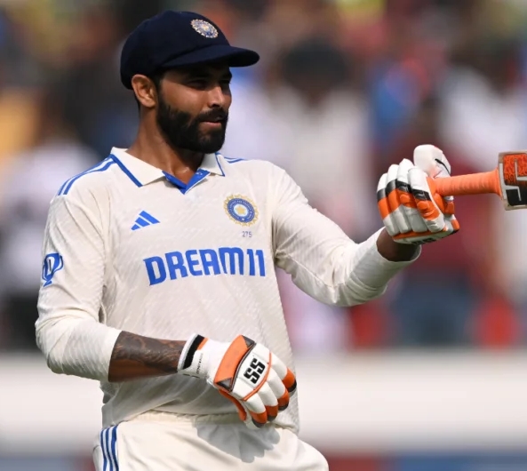 ravindra jadega out, ind vs eng