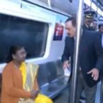 President Droupadi Murmu take a ride in Delhi Metro