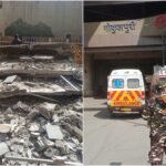 GOKALPURI METRO STATION PORTION COLLAPSE DELHI METRO