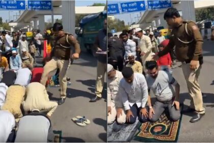 Delhi Cop Suspended after Beating Persons while offering Namaz, Inderlok Delhi
